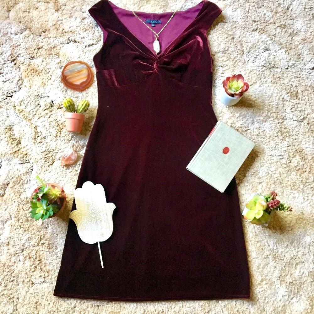 {Laundry by Shelli Segal} Velvet Cocktail Dress 10